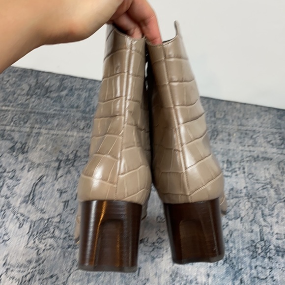 NEW M. Gemi Corsa Concavo Beige Crocodile Boot - Picture 13 of 14